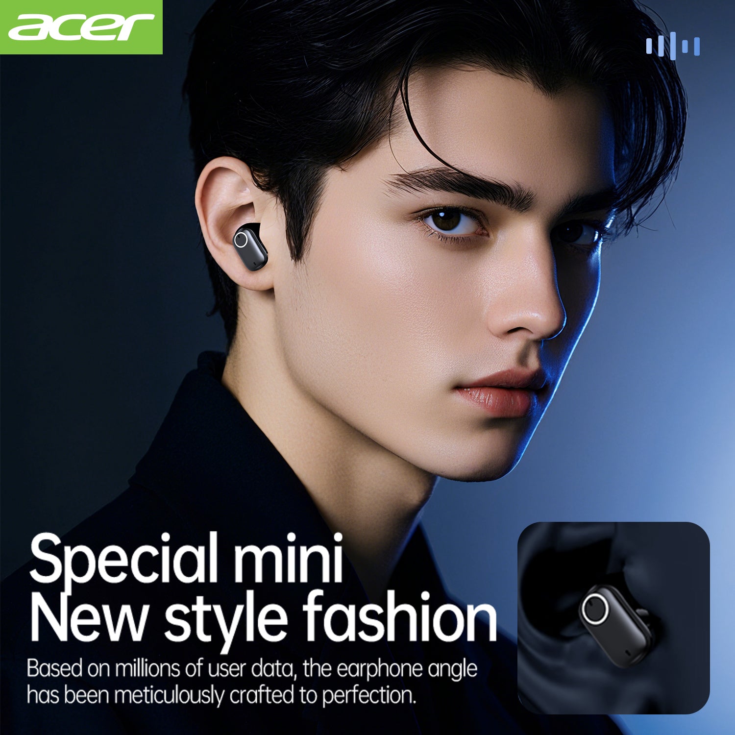 Acer OHR501 Wireless Earbuds 2025 New Mini Invisible Sleep Headset