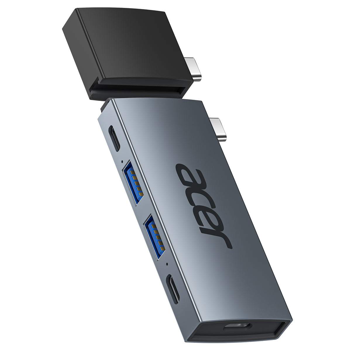 Acer 6 in 2 Detachable USB C Hub | 4K@60Hz HDMI, 100W PD Charging