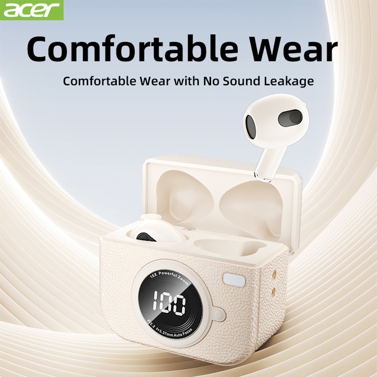 Acer OHR552 Wireless Earbuds 2025 New Mini Invisible Sleep Headset Comfortable Wear Acoustic Cavity