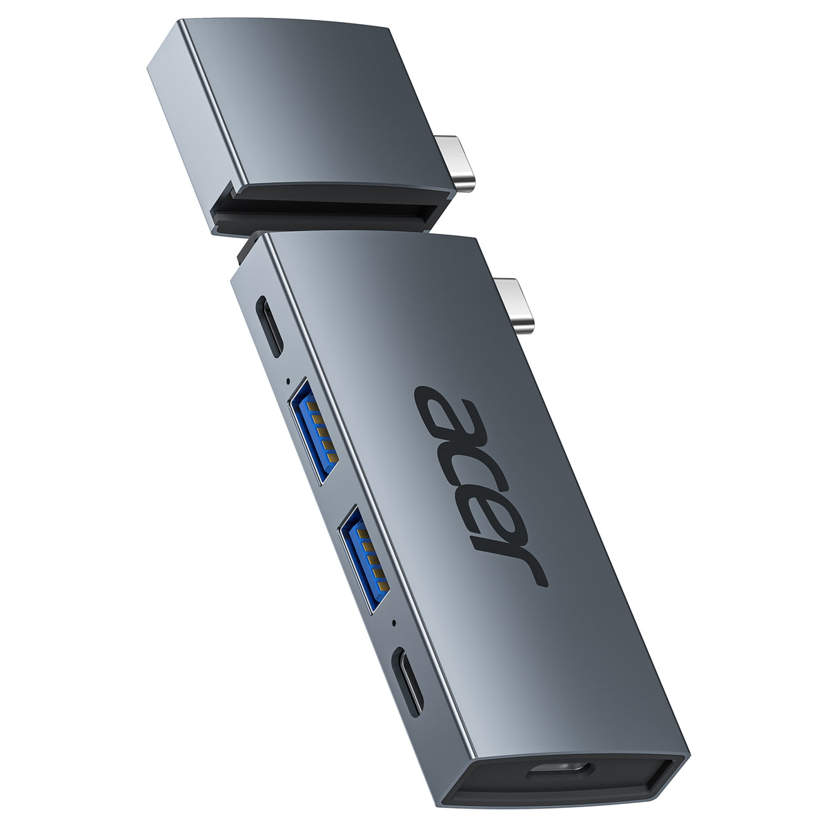 Acer 6 in 2 Detachable USB C Hub | 4K@60Hz HDMI, 100W PD Charging