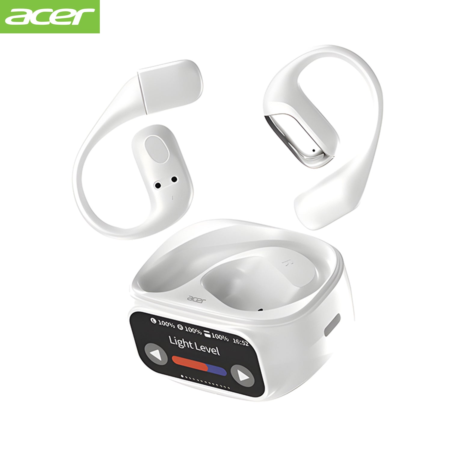 Acer OHR545 Wireless Earbuds 2025 New Clip On Ear Color Screen Perfect Angle Surging Bass Super Standby