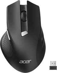 Acer Wireless Mouse for Laptop, 2.4GHz Computer Mouse 3 Adjustable DPI Office Cordless USB Mice with USBA Receiver, 6 Buttons, 1600 DPI, Medium to Large Sized Hands Compatible with PC, Laptop, Desktop