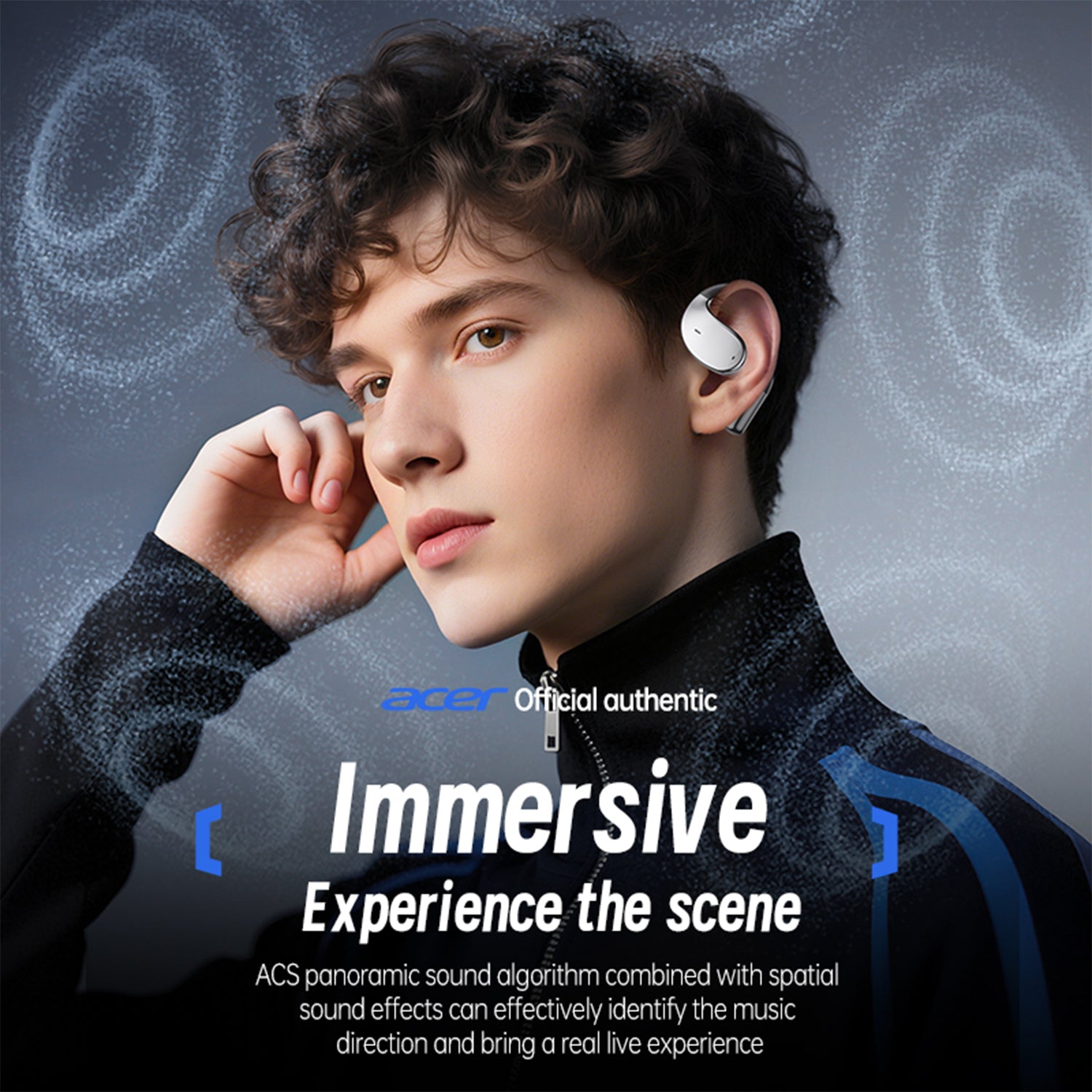 Acer OHR550 Wireless Earbuds 2025 New Clip On Ear Immersive Experience Studio Level Long Standby