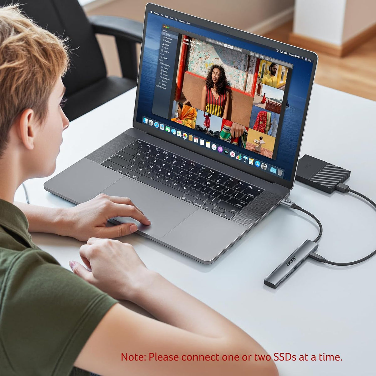 Acer 10Gbps USB-C Hub | 4 USB-C 3.2 Ports, 100W PD Charging