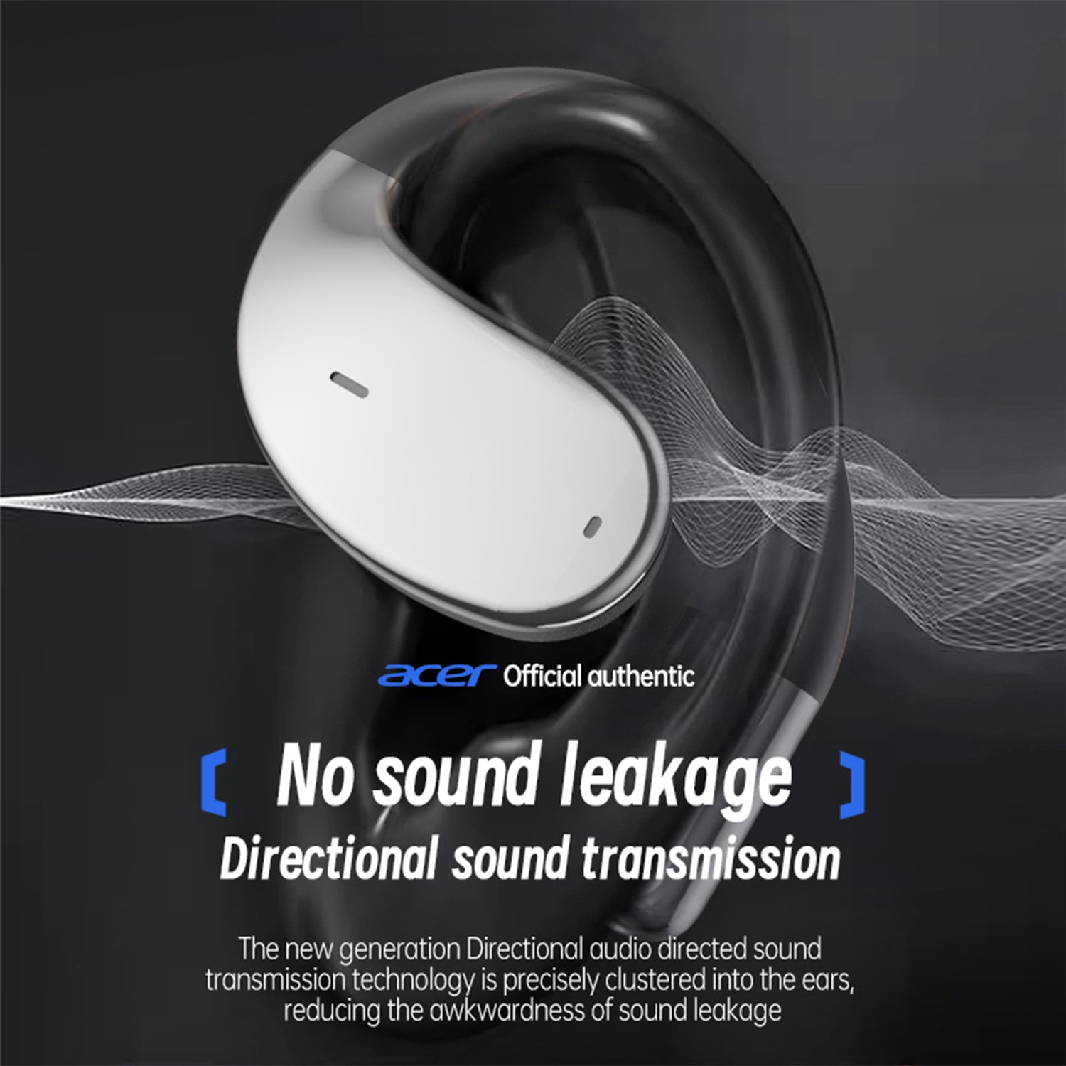 Acer OHR550 Wireless Earbuds 2025 New Clip On Ear Immersive Experience Studio Level Long Standby