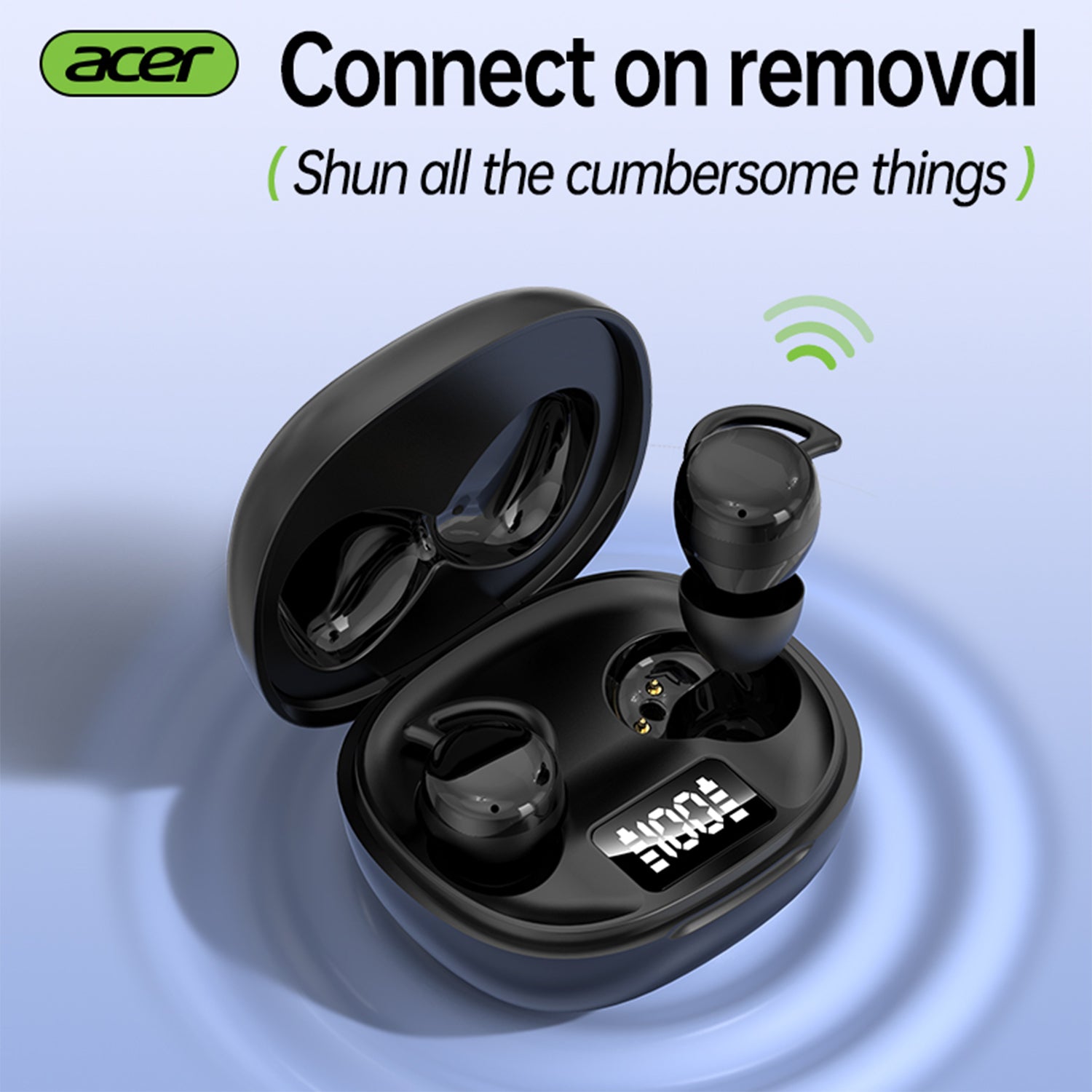 Acer OHR557 Wireless Earbuds 2025 New Mini Invisible Sleep Headset Lightweight Design Robust Dynamic Driver