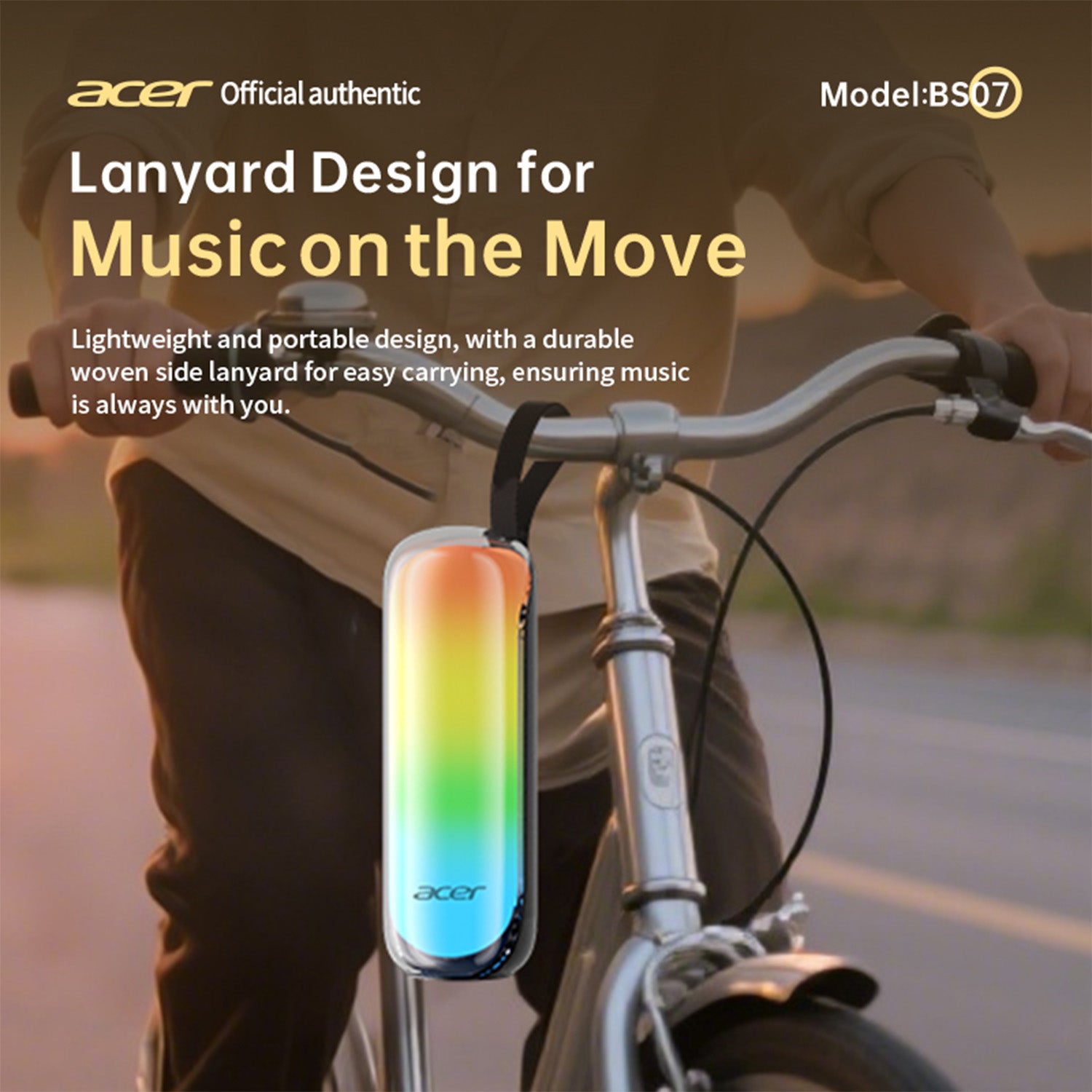 Acer OSK253 Wireless Speakers Dynamic Lighting Dual-Component Architecture Colorful Effects