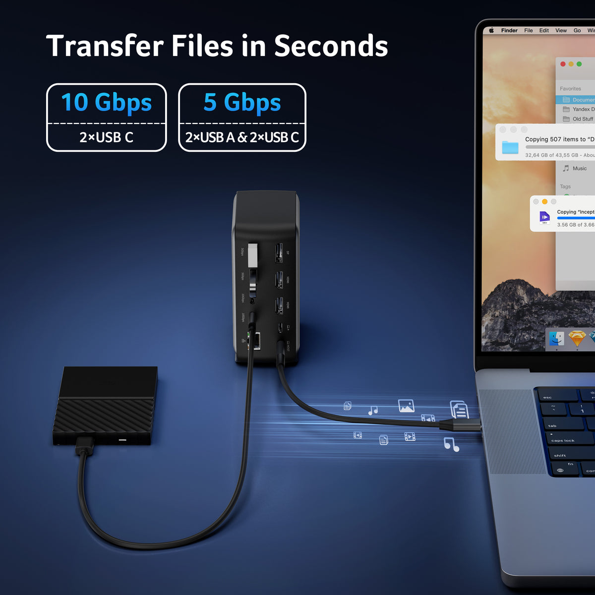 Acer 12-in-1 USB-C Docking Station | 8K DP, Dual 4K HDMI & Triple Monitor