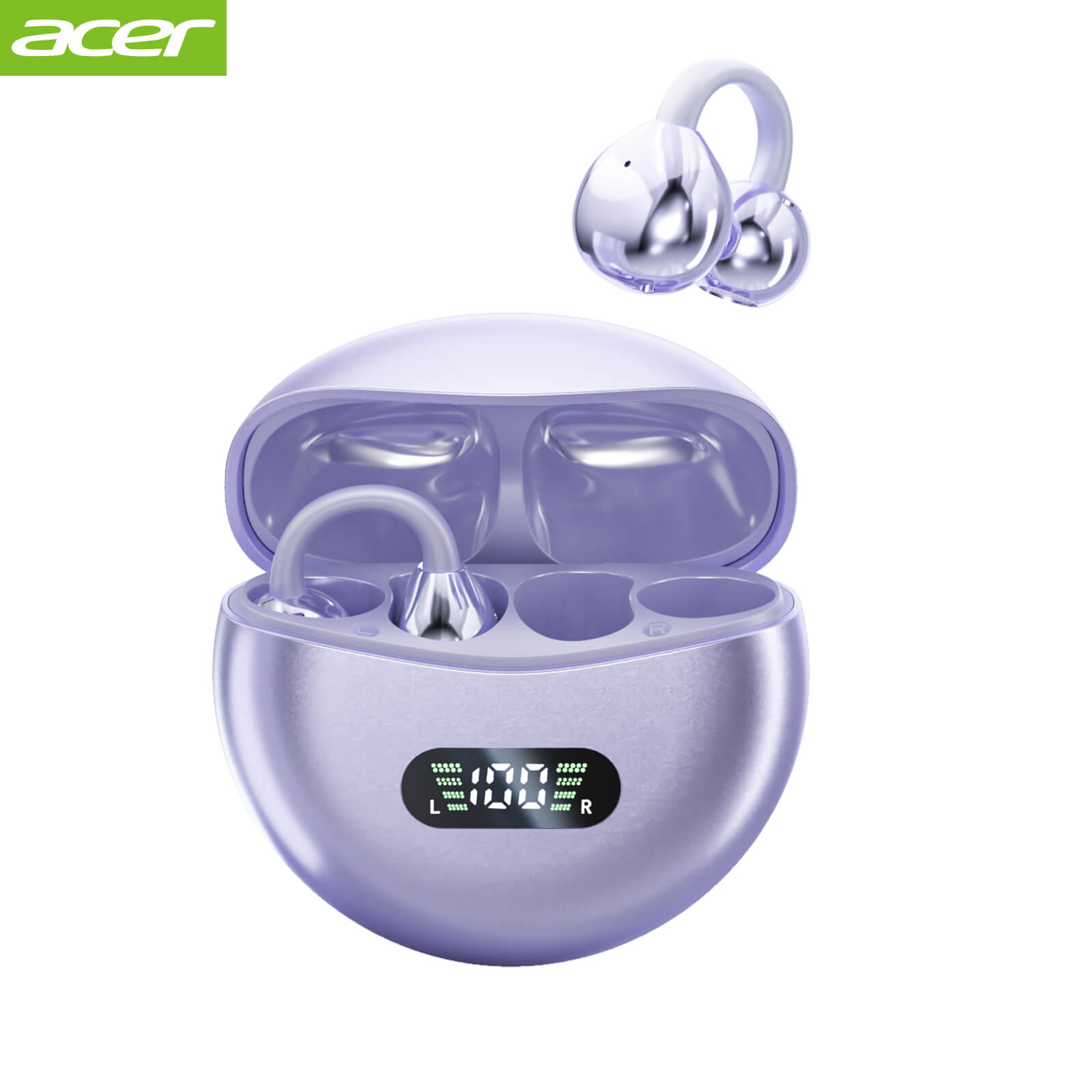 Acer OHR511 Wireless Earbuds 2025 New Clip On Ear Sports Running Long Life High Sound Quality
