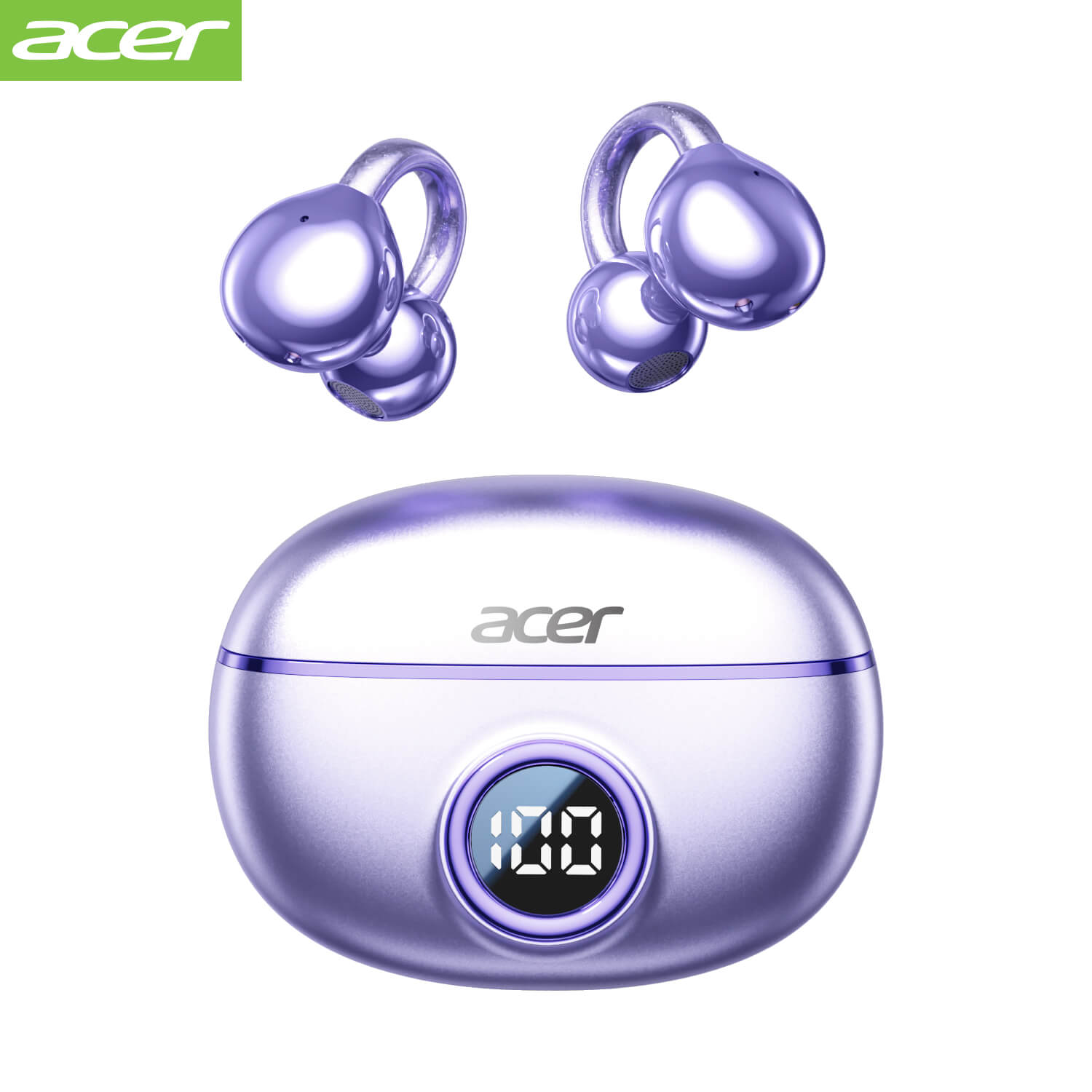 Acer OHR512 Wireless Earbuds 2025 New Clip On Ear Sports Running Long Life High Sound Quality
