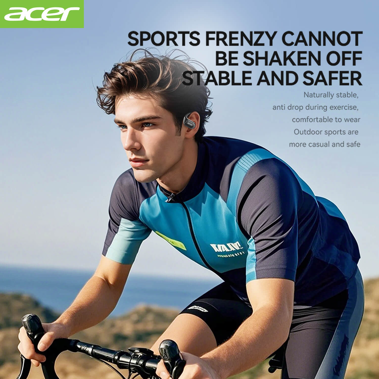 Acer OHR510 Wireless Earbuds Hanging Ear Sports Running Special 2025 New High Sound Quality Long Life Bass HIFI