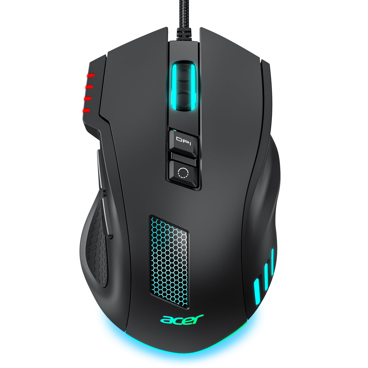 Acer Wired Gaming Mouse | 12800 DPI, RGB Ergonomic Mouse with 8 Programmable Buttons