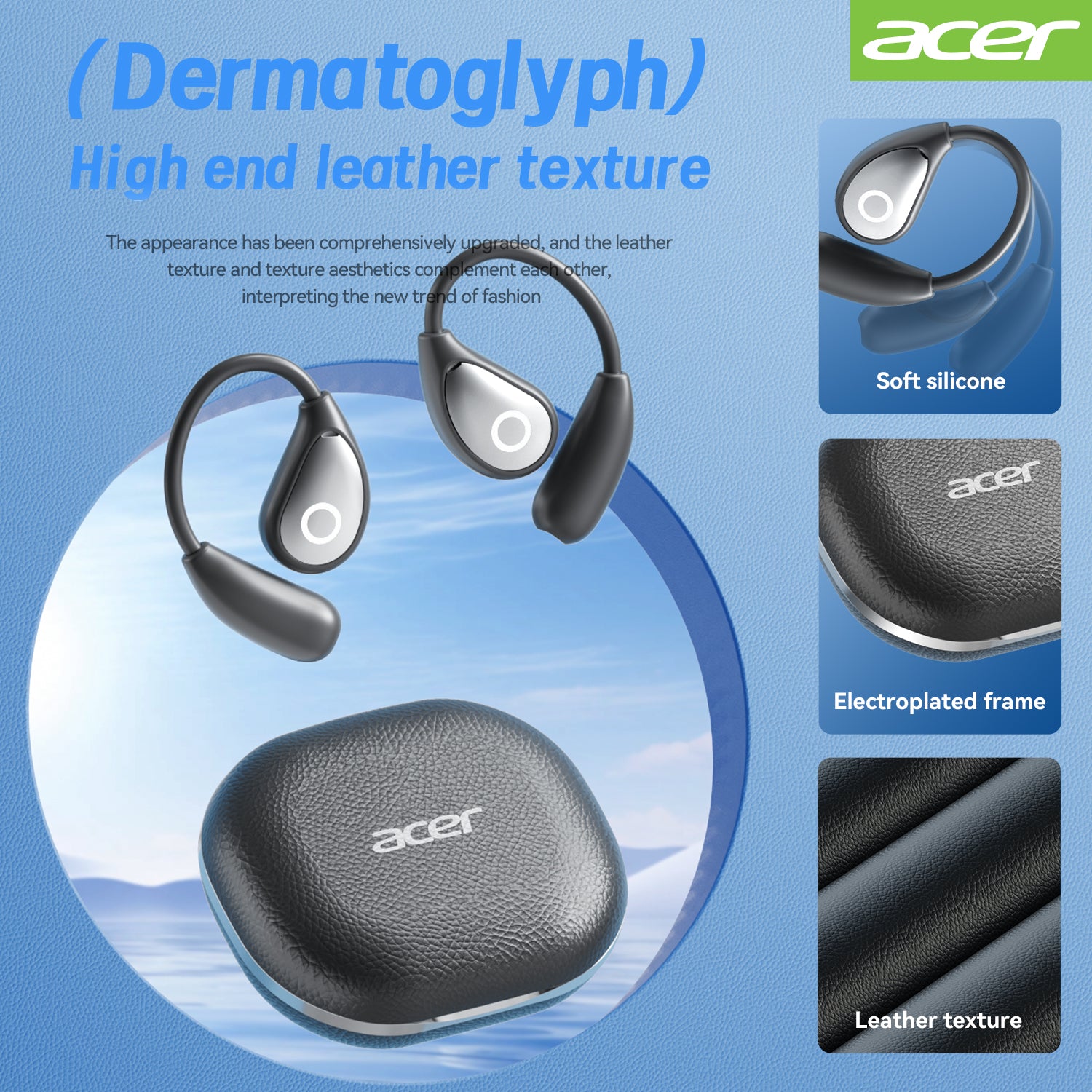Acer OHR514 Wireless Earbuds Hanging Ear Sports Running Special 2025 New High Sound Quality Long Life Bass HIFI