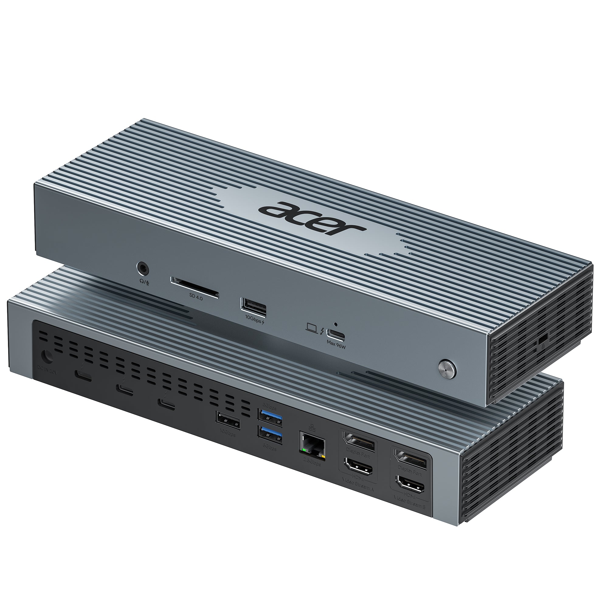 Acer Thunderbolt 4 Dock, 16 in 1 DisplayLink Docking Station 4 Monitor
