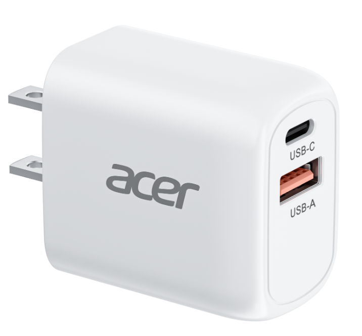 Acer OPD101 Acer USB C Charger Block, 3-Pack 20W Dual Port Type C Fast Charging, Wall Plug Adapter with 3-Pack 6.6FT Fast Power Cable