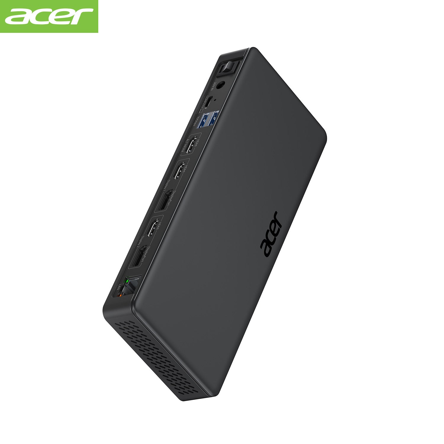Acer Dock_option ODK480 Acer 15-in-1 Triple Display USB C Docking Station, Thunderbolt 4/3 DisplayLink Dock with 4K HDMI/DP*5, 10Gbps USB-C*2 & USB3.2*4, USB-C(Host), 100W PD, Ethernet, Audio