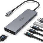 Acer 6-in-1 USB C Hub 10Gbps, USB C to HDMI Adapter 4K@60Hz