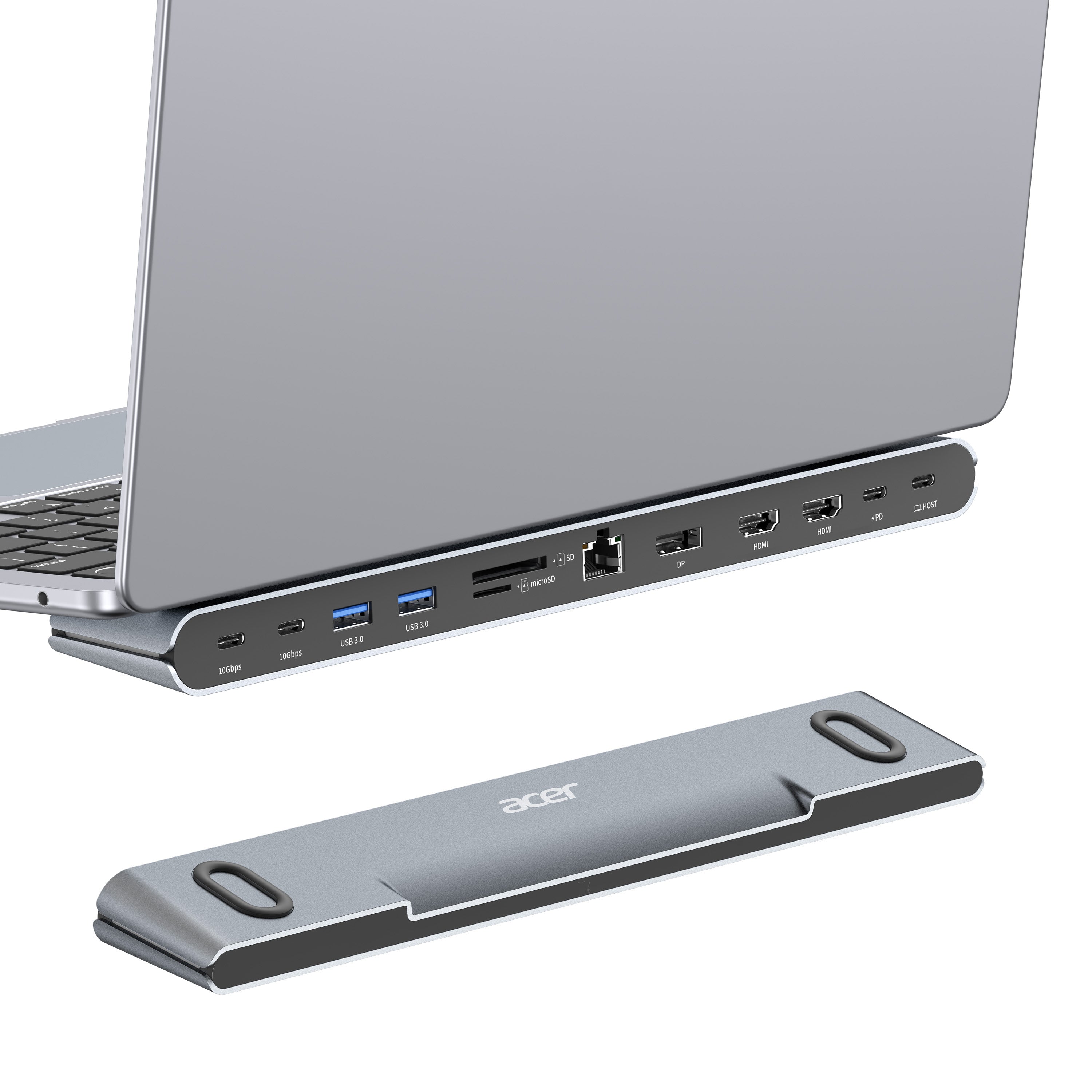 Acer 11-in-1 USB-C Docking Station for 3 Monitors |8K DP, Dual 4K HDMI, Ethernet