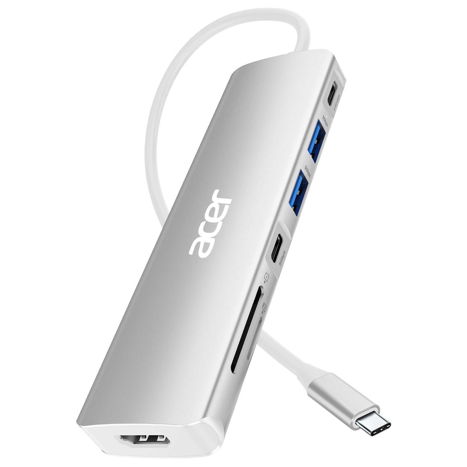 Acer 7-in-1 USB-C Hub  | 4K HDMI, 100W PD, 5Gbps Data, SD/TF Reader