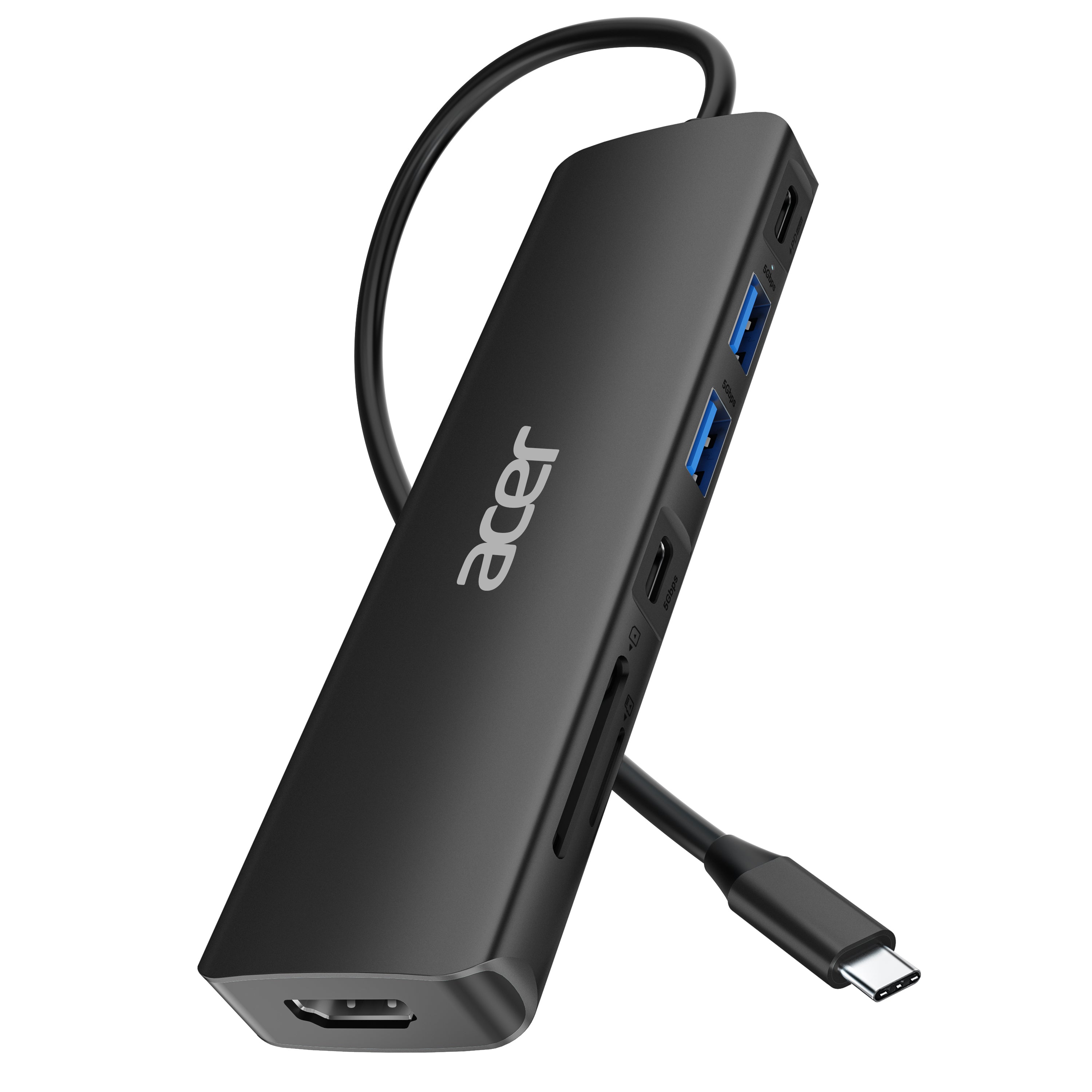 Acer 7-in-1 USB-C Hub  | 4K HDMI, 100W PD, 5Gbps Data, SD/TF Reader