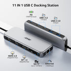 Acer 11-in-1 USB-C Docking Station | 8K DP, Triple 4K Displays, 10Gbps