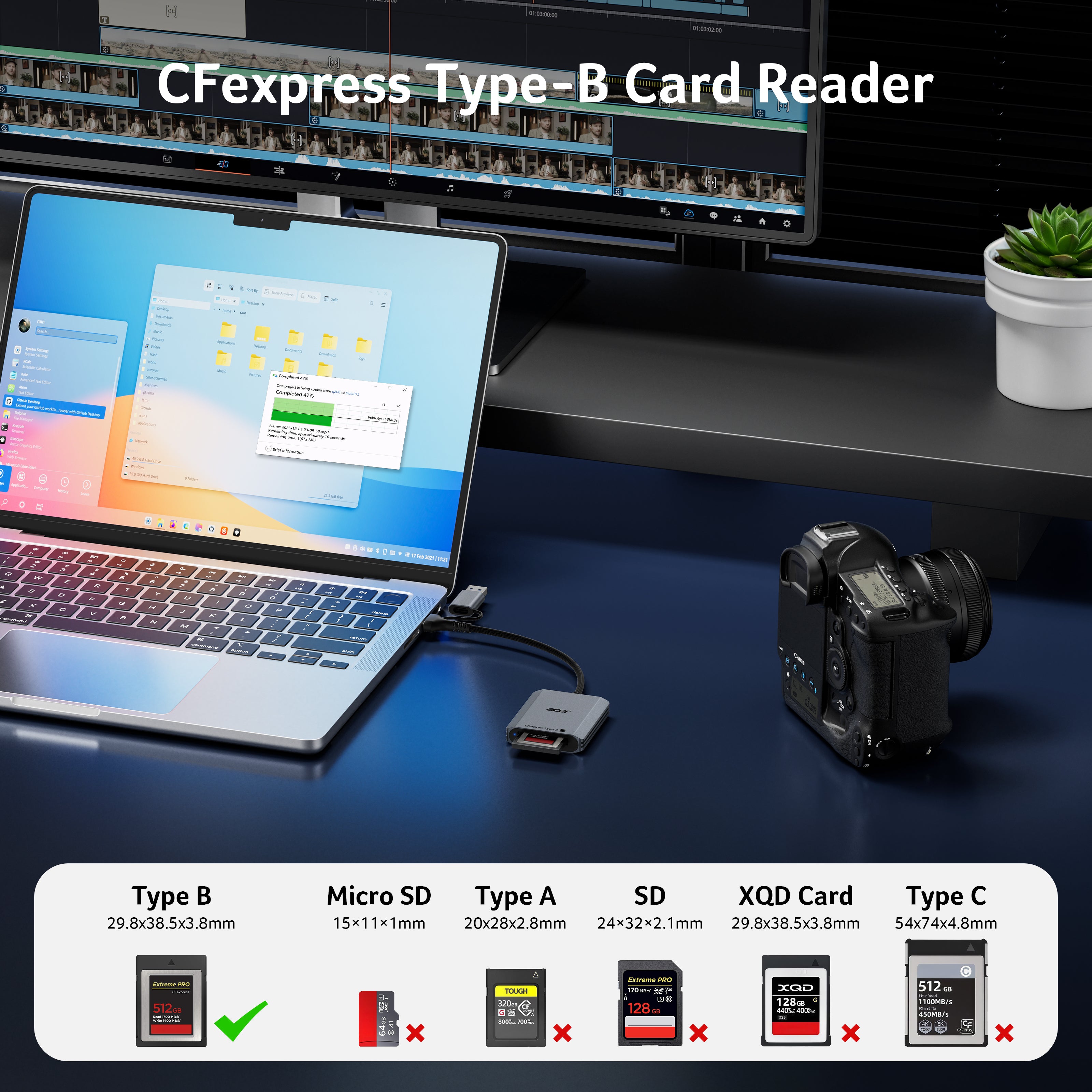 Acer CFexpress Type B Card Reader | 10Gbps USB 3.2 Gen 2