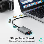 Acer USB-A 3.0 (5Gbps) Dual-Slot Aluminum SD Card Reader