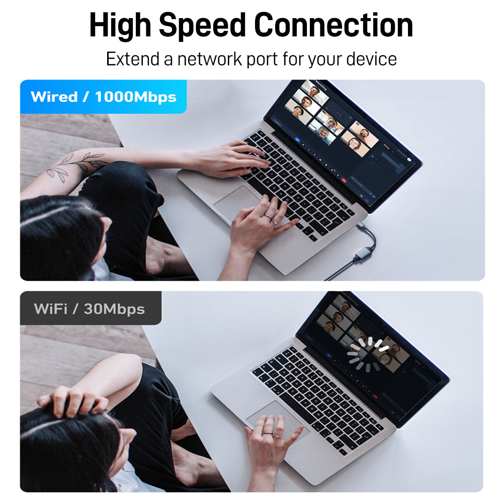 Acer USB-C to Ethernet Adapter | 1Gbps RJ45 LAN Adapter, Thunderbolt 3/4 Compatible