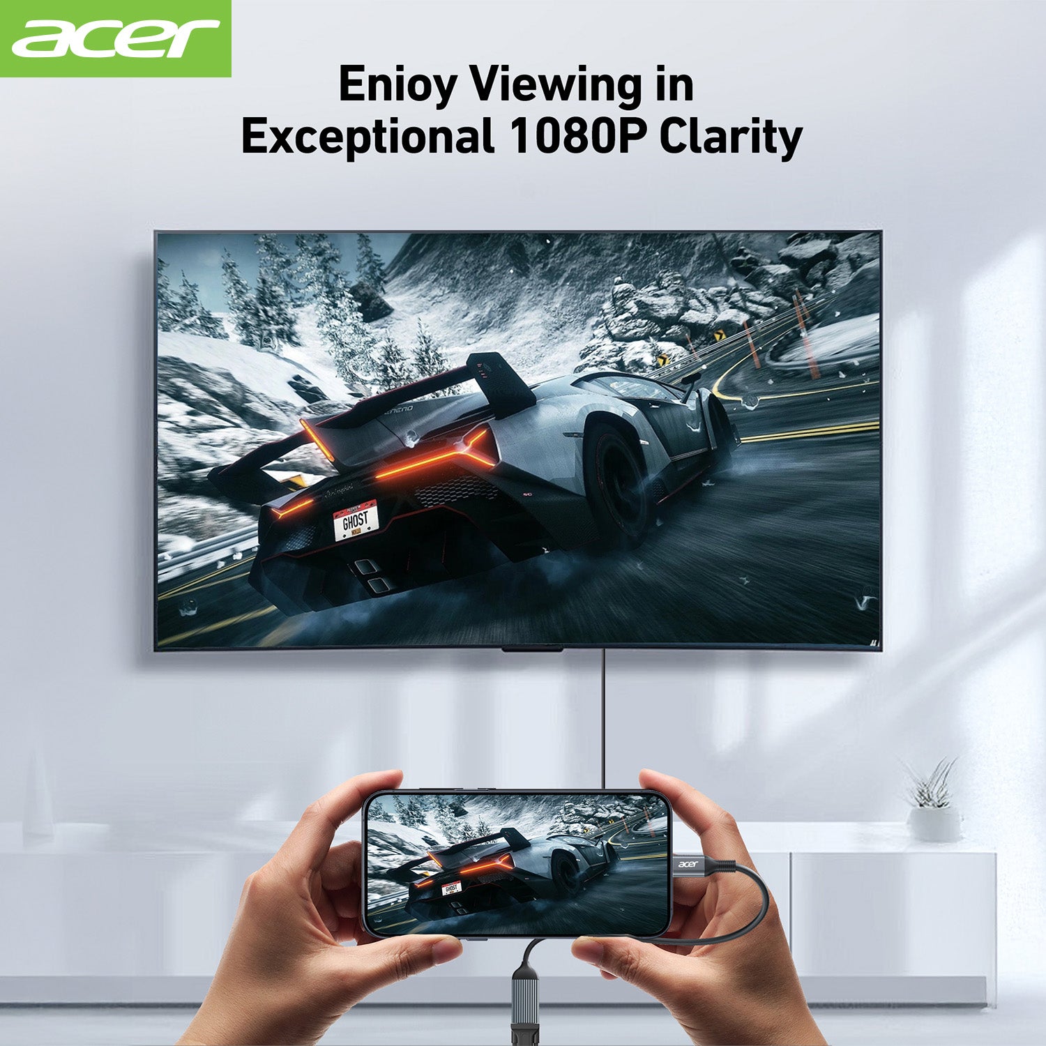 Acer Dock_option ODK430 acer USB C to VGA Adapter, Thunderbolt 3/4 to VGA, Aluminum Shell, Compatible with iPhone 15/16, MacBook Pro/Air 2023, iPad Pro/Air, iMac, XPS 17, for Monitor/Projector Display Expansion