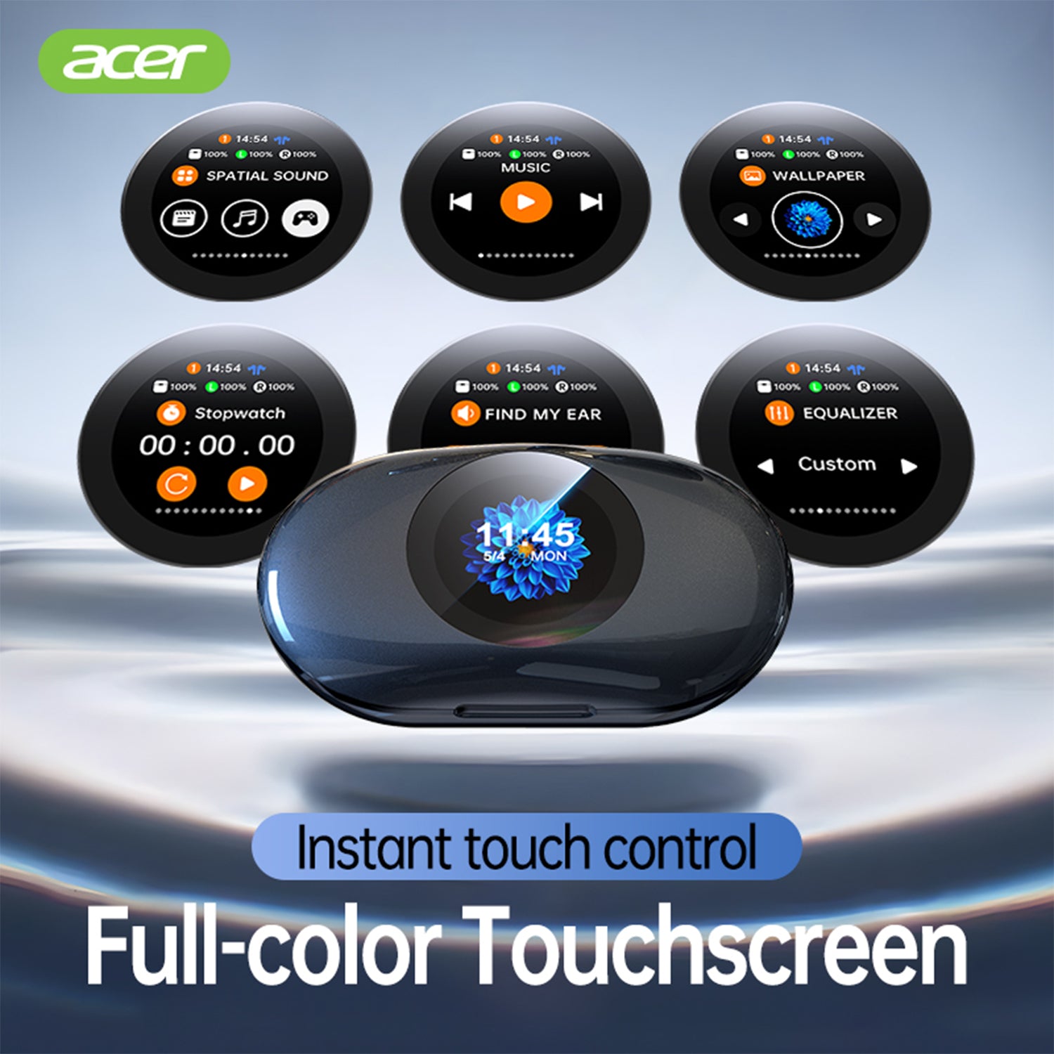 Acer OHR539 Wireless Earbuds Hanging Ear Sports Running Sweat Proof High Quality HIFI Audiophile Headphones