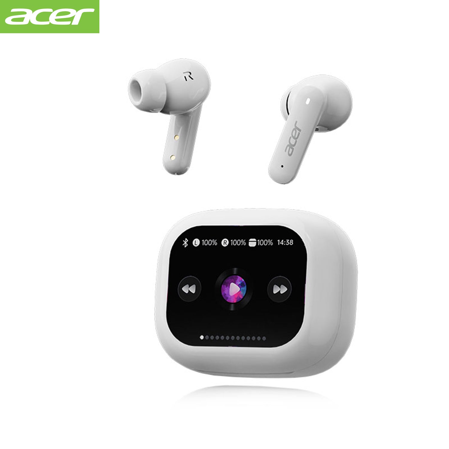 Acer OHR541 Wireless Earbuds Multiple Noise Reduction Surround Sound Sports Running Long Life Smart Screen Headphones