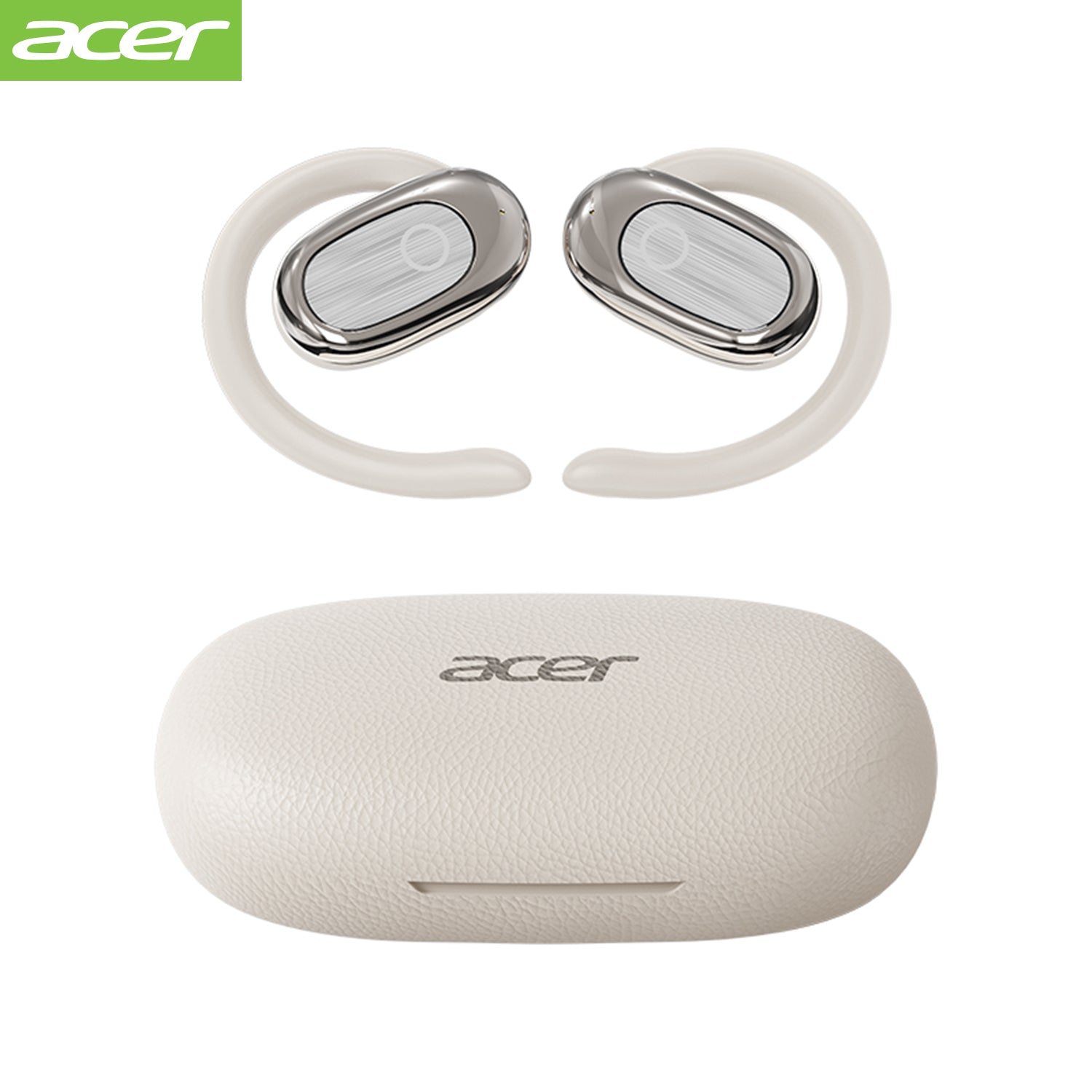 Acer OHR553 Wireless Earbuds 2025 New Clip On Ear Leather And Plating Non-ear Style Without Pain