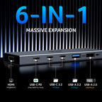 Acer 6-in-1 USB C Hub 10Gbps, USB C to HDMI Adapter 4K@60Hz