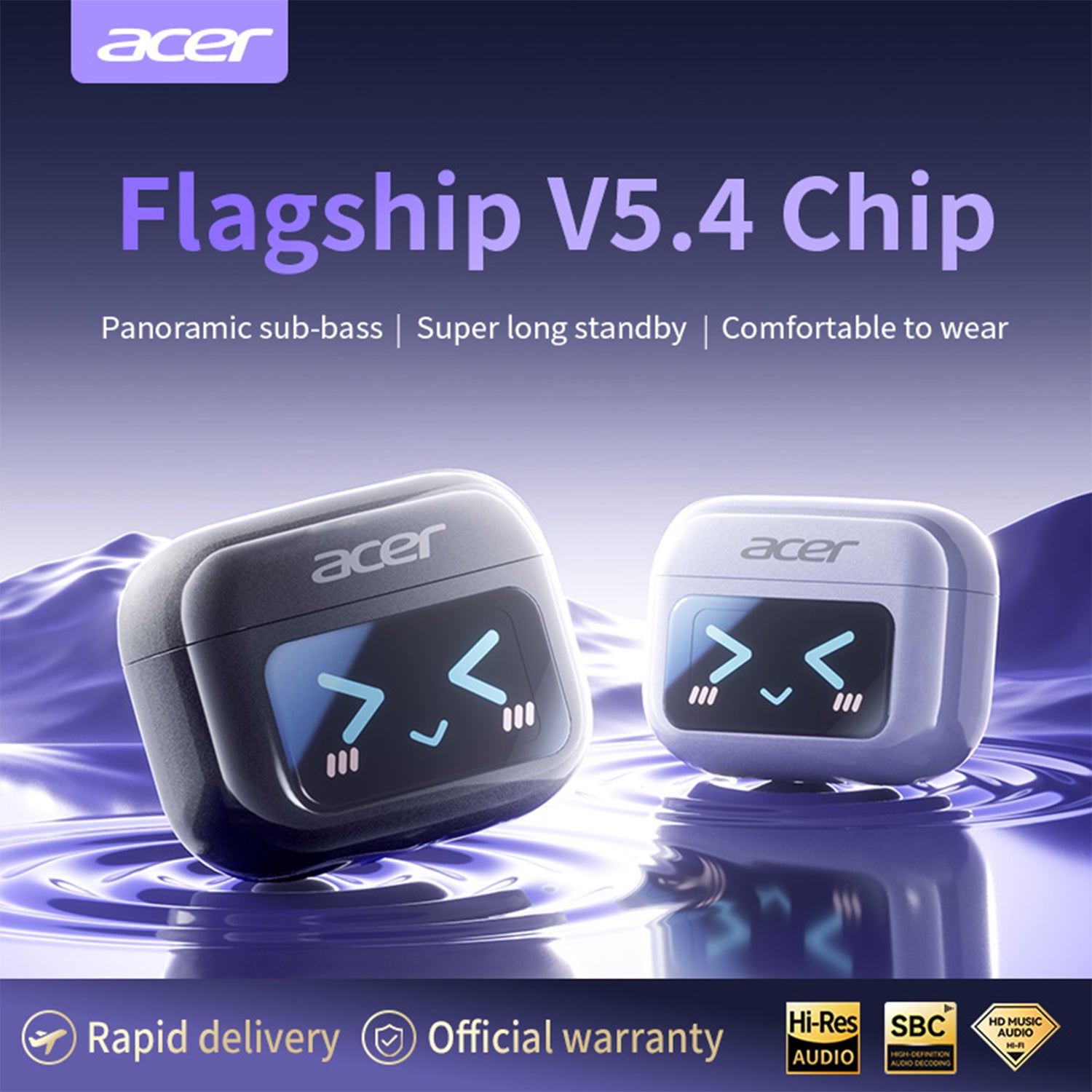 Acer OHR556 Wireless Earbuds 2025 New Clip On Ear Directed Sound Intelligent Chip Super Long Standby Comfortable And Stable