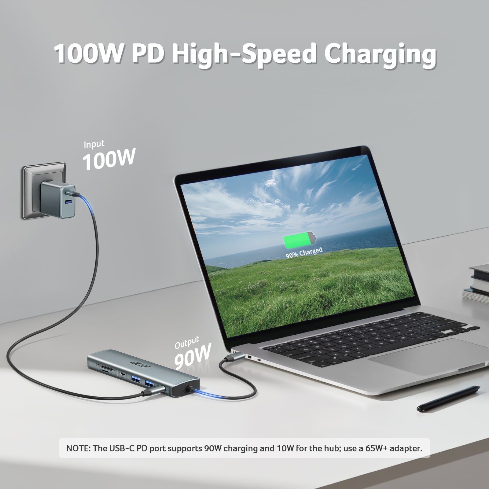 Acer 7-in-1 USB-C Hub  | 4K HDMI, 100W PD, 5Gbps Data, SD/TF Reader