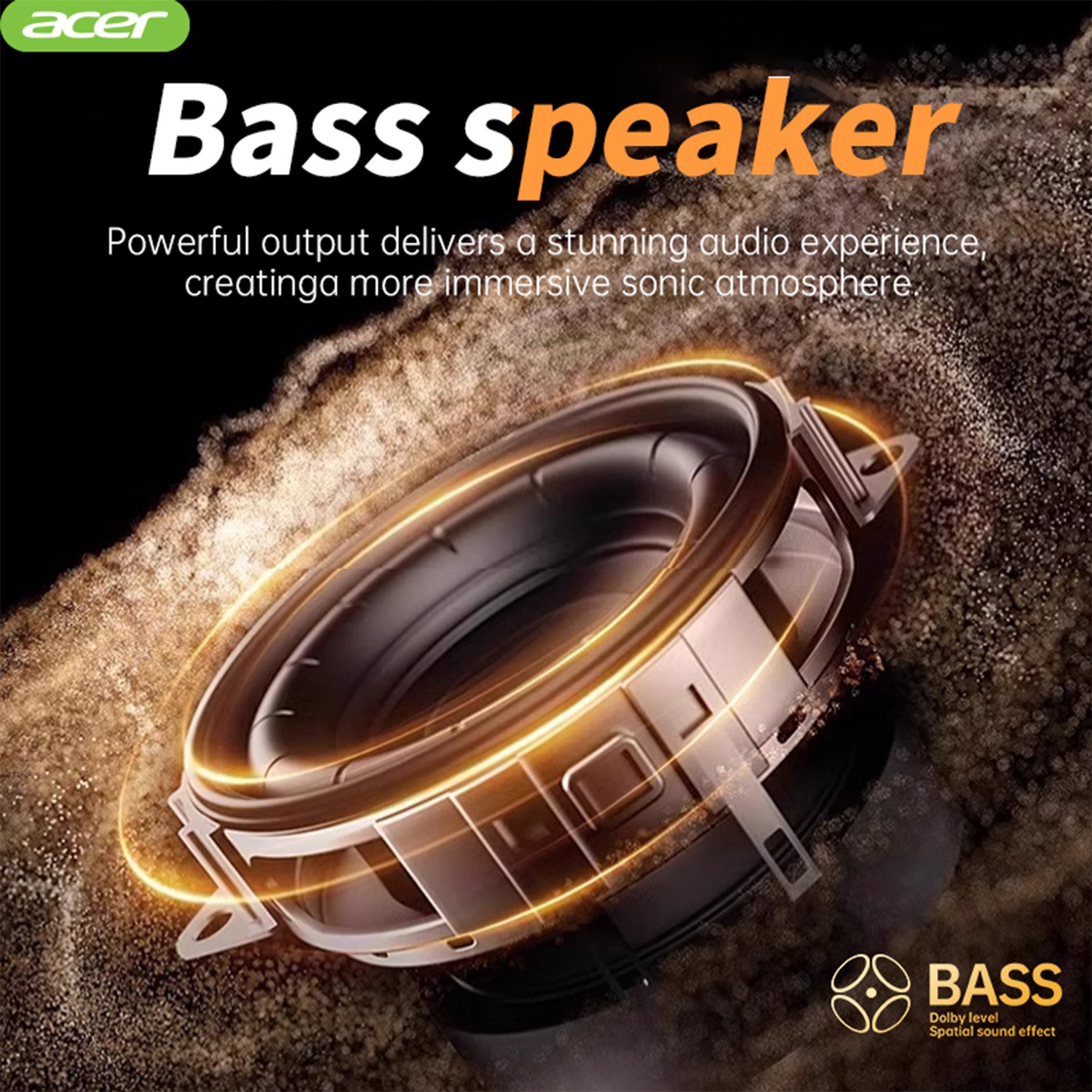 Acer OSK249 Outdoor Wireless Speakers Compact And Portable Super long Standby