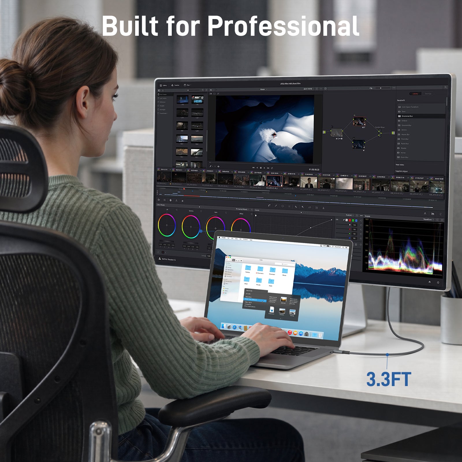 Acer USB-C to DisplayPort Cable |4K@60Hz,2K@165Hz,Thunderbolt 3/4/5 Support
