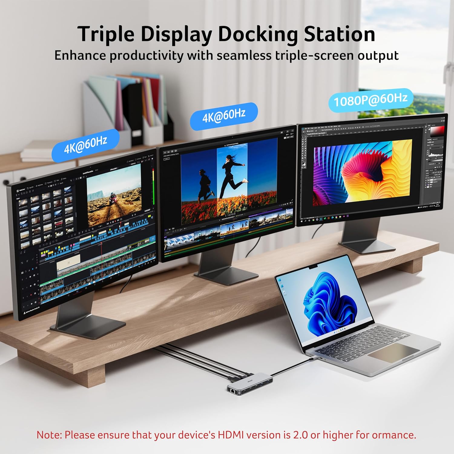 Acer 11-in-1 USB-C Docking Station | 8K DP, Triple 4K Displays, 10Gbps