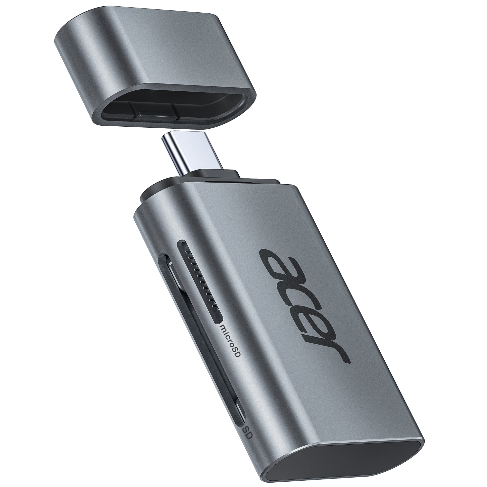Acer USB-C SD Card Reader | UHS-II 312MB/s Dual Slot SD & MicroSD Reader