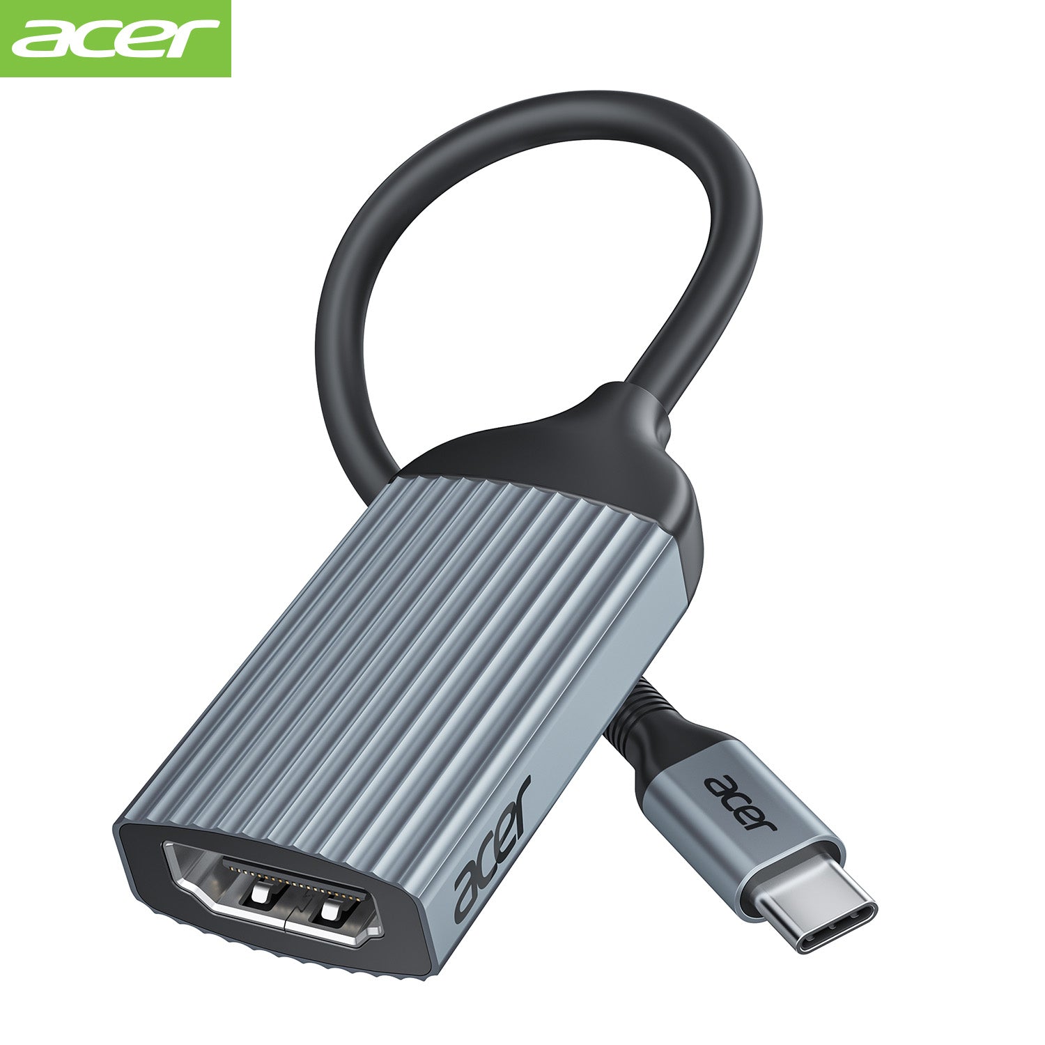 Acer Dock_option ODK410 Acer USB-C to HDMI Adapter 4K@60Hz, 2 Pack (High Speed, Thunderbolt 3/4) Type C to HDMI Converter Compatible with MacBook Pro/Air, iPhone 16 15 Pro/Max, iPad Pro/Air, Surface, Dell XPS, Chromebook
