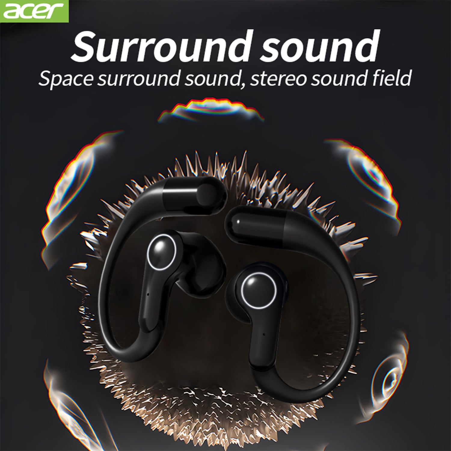 Acer OHR540 Wireless Earbuds 2025 New Clip On Ear Sports Running Long Life High Sound Quality