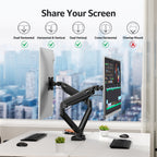 Acer Dual Monitor Arm for 17–32" Monitors | Gas Spring VESA Desk Mount