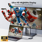 Acer 4-in-1 USB C Hub | Type C to Dual HDMI Adapter 4K@60Hz