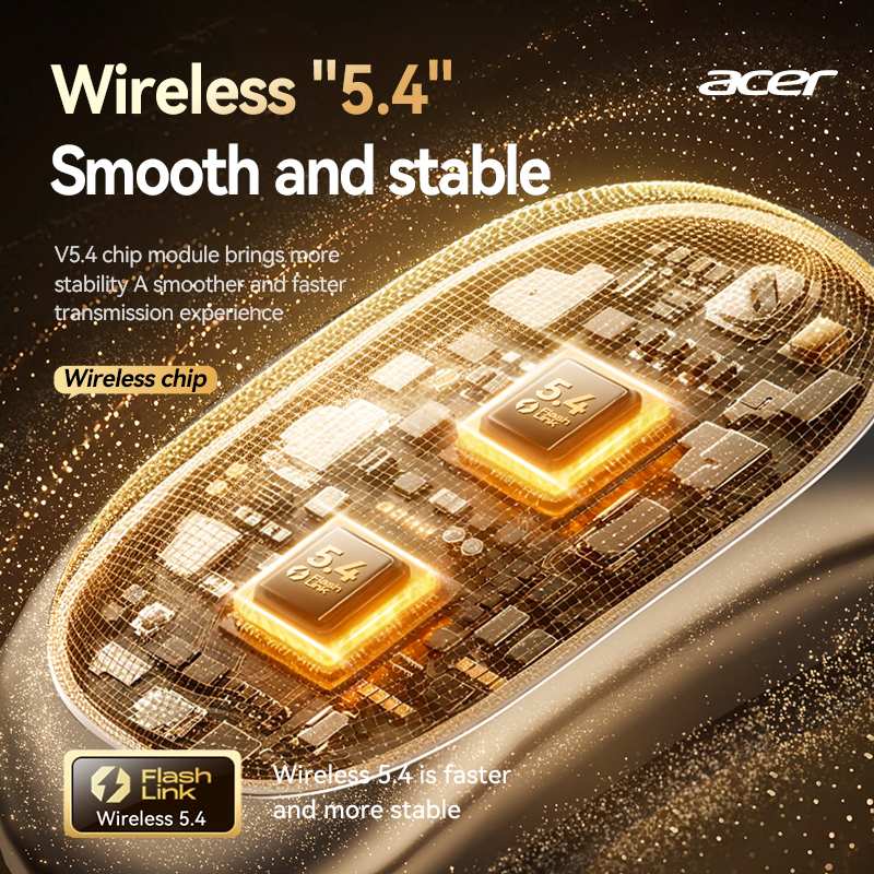 Acer OHR543 Bluetooth Wireless Earbuds Sports Running Gaming Ultra-long Life Long Wear Without Pain