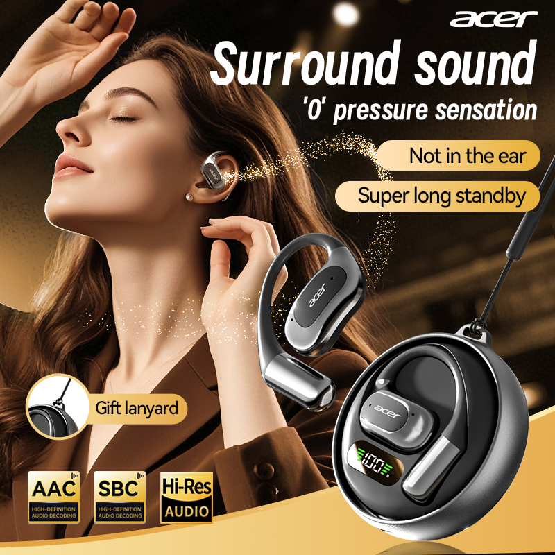 Acer OHR543 Bluetooth Wireless Earbuds Sports Running Gaming Ultra-long Life Long Wear Without Pain