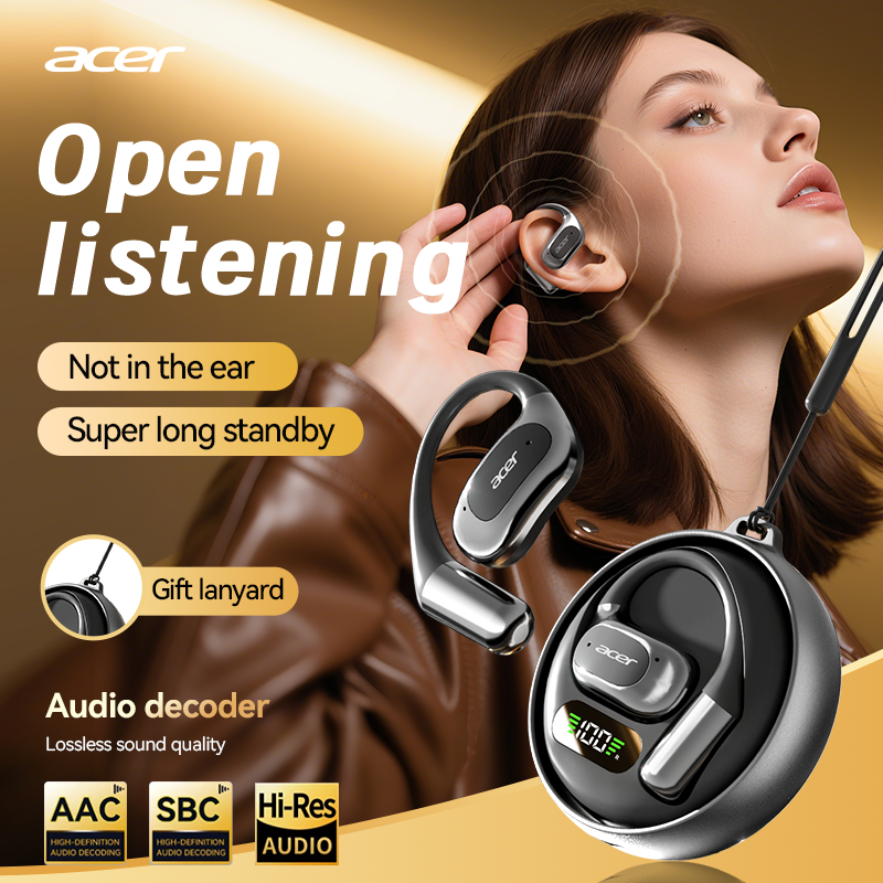 Acer OHR543 Bluetooth Wireless Earbuds Sports Running Gaming Ultra-long Life Long Wear Without Pain