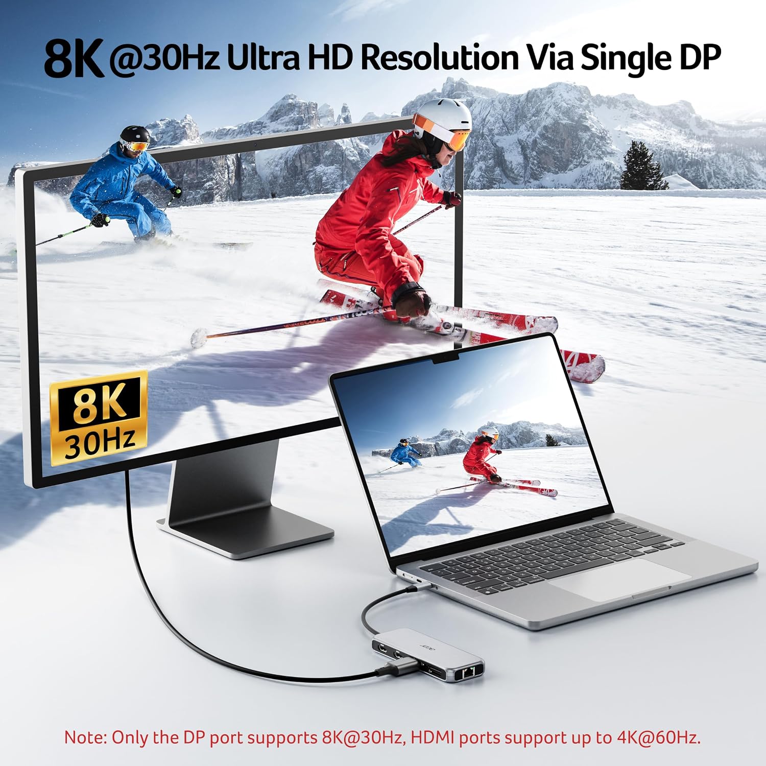 Acer 11-in-1 USB-C Docking Station | 8K DP, Triple 4K Displays, 10Gbps