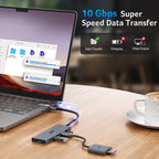 Acer 6-in-1 USB C Hub 10Gbps, USB C to HDMI Adapter 4K@60Hz