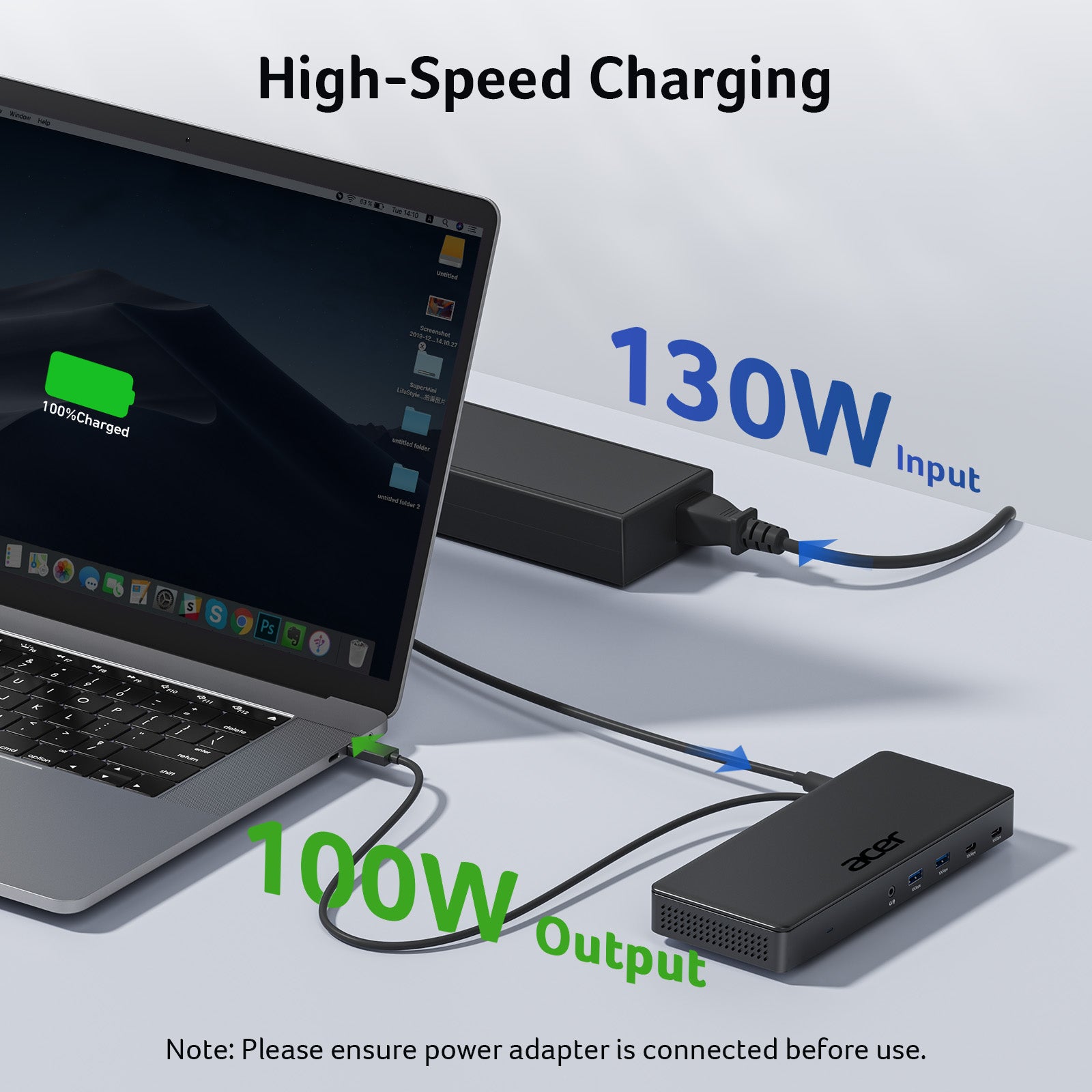 Acer 15-in-1 USB-C Docking Station | DisplayLink Triple 4K@60Hz, 10Gbps, 130W Power