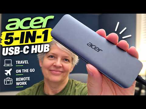Acer 5-in-1 USB-C Hub Review | Perfect for Travel & Remote Work?